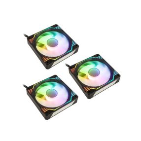   Ventilátor szett, 3darabos Kolink Umbra X 120mm ARGB High Performance PWM - fekete