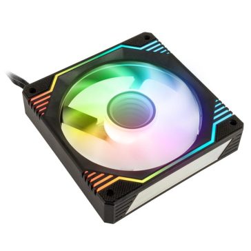   Kolink UMBRA X 120mm ház ventilátor, PWM, ARGB, Infinity Mirror, fekete