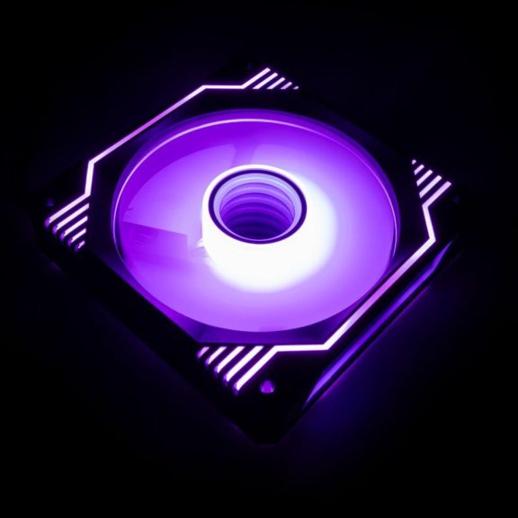 Kolink UMBRA X 120mm ház ventilátor, PWM, ARGB, Infinity Mirror, fekete
