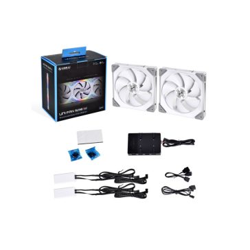   Ventilátor Lian Li UNI FAN SL140 RGB PWM 14cm RGB Fehér 2db-os