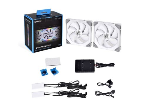 Ventilátor Lian Li UNI FAN SL140 RGB PWM 14cm RGB Fehér 2db-os