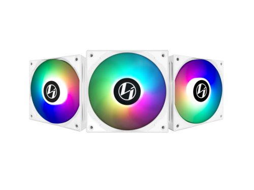 Ventilátor Lian Li ST120 RGB PWM 12cm RGB Fehér 3db-os + Vezérlő