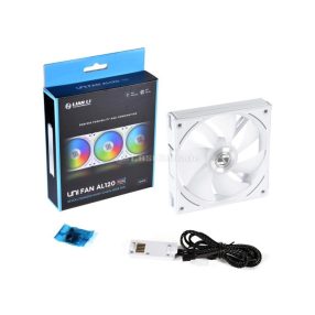   Ventilátor Lian Li UNI FAN AL120 RGB PWM 12cm RGB Fehér Alu