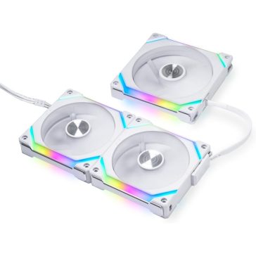 Lian Li UNI FAN SL120 V2 fehér ARGB PWM ventilátor szett vezérlővel