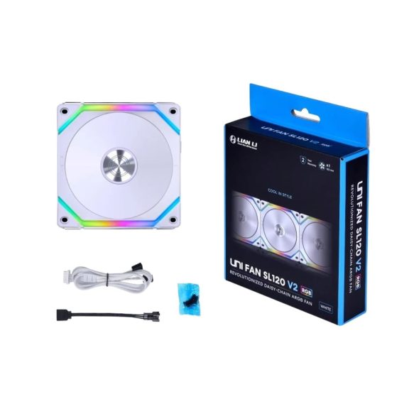 Lian Li UNI FAN SL120 V2 ventilátor, PWM, ARGB, fekete - UF-SL120V2-1W