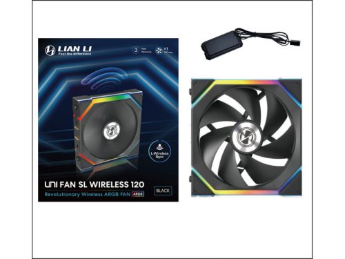 Ventilátor Lian Li UNI FAN SL Wireless ARGB PWM - 120mm, fekete