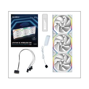   Ventilátor Lian Li UNI FAN SL Wireless ARGB PWM - 120mm, fehér , 3darabos csomag