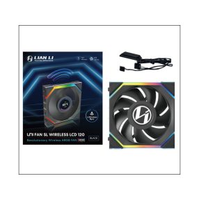   Ventilátor Lian Li UNI FAN SL Wireless LCD ARGB PWM - 120mm, fekete