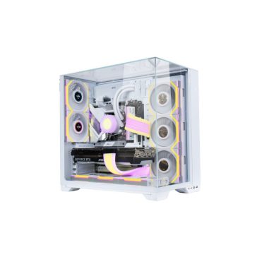   Ventilátor Lian Li UNI FAN SL Wireless LCD ARGB PWM - 120mm, fehér