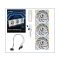 Ventilátor Lian Li UNI FAN SL Wireless LCD ARGB PWM Fordított lapát - 120mm, fehér, 3db-os csomag
