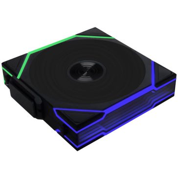   Lian Li UNI FAN TL Wireless Reverse ventilátor, 120mm, fordított légáramlás, PWM, ARGB, fekete