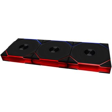   Lian Li UNI FAN TL Wireless 3db-os ventilátor szett, PWM, ARGB, 120mm, fekete
