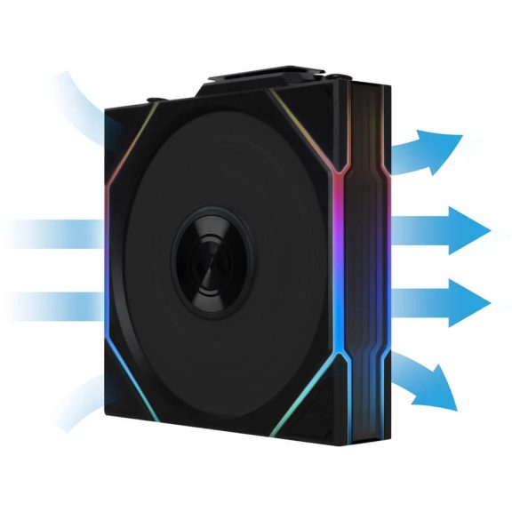 Lian Li UNI FAN TL Wireless 3db-os ventilátor szett, PWM, ARGB, 120mm, fekete