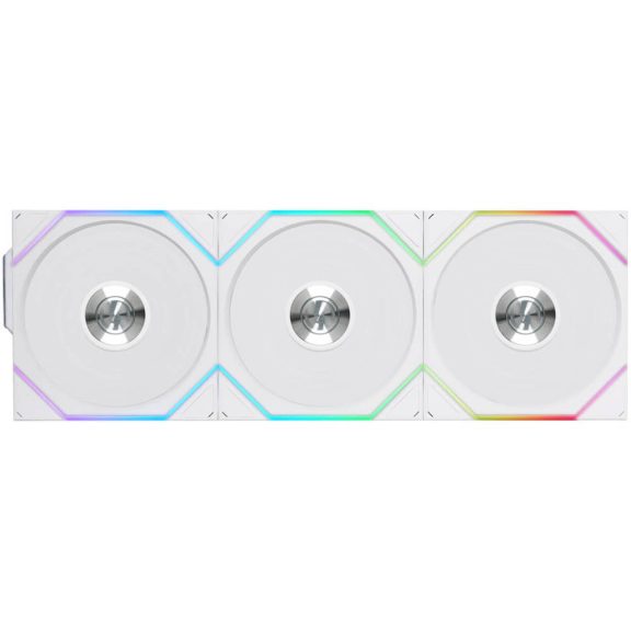 Lian Li UNI FAN TL Wireless 3db-os ventilátor szett, PWM, ARGB, 120mm, fehér