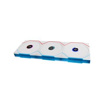   Ventilátor Lian Li UNI FAN TL-LCD Wireless ventilátor, 3db-os,fordított légáramlás,  120mm, fehér