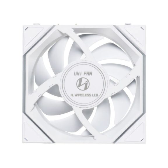 Ventilátor Lian Li UNI FAN TL-LCD Wireless ventilátor, 3db-os,fordított légáramlás,  120mm, fehér
