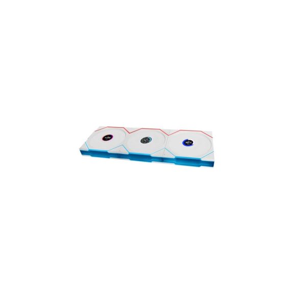 Ventilátor Lian Li UNI FAN TL-LCD Wireless ventilátor, 3db-os,fordított légáramlás,  120mm, fehér