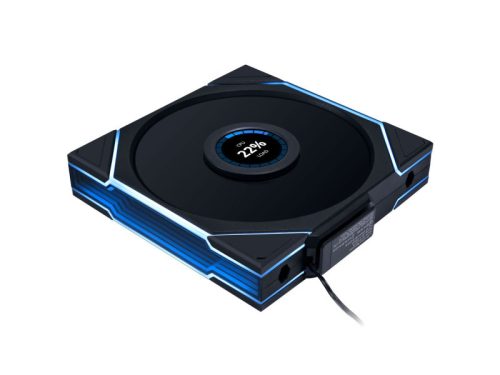 Ventilátor Lian Li UNI FAN TL LCD Wireless ARGB, PWM - fordított légáram, 140mm, fekete