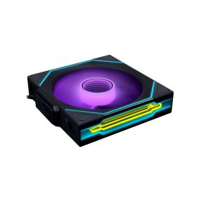   Ventilátor Lian Li UNI FAN SL-INF Vezeték Nélküli  ARGB, PWM - Fordított Lapát, 120mm, Fekete