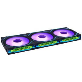   Lian Li UNI FAN SL-INF Wireless 120 ARGB ventilátor szett, 3 db, fordított lapátos, fekete - 12RSLIN1W3B
