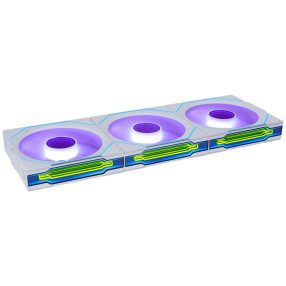   Lian Li UNI FAN SL-INF Wireless 120 ventilátor szett, 3 db, vezeték nélküli, fordított lapátos, fehér - 12RSLIN1W3W