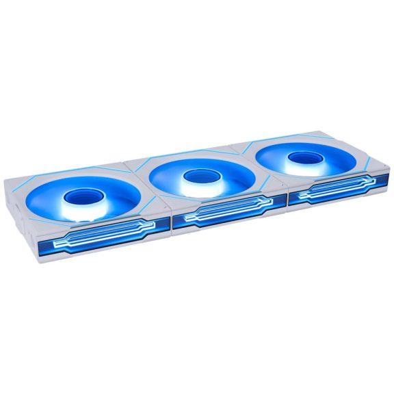 Lian Li UNI FAN SL-INF Wireless 120 ventilátor szett, 3 db, vezeték nélküli, fordított lapátos, fehér - 12RSLIN1W3W