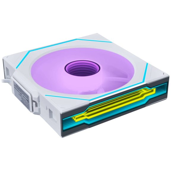 Lian Li UNI FAN SL-INF Wireless 120 ventilátor szett, 3 db, vezeték nélküli, fordított lapátos, fehér - 12RSLIN1W3W
