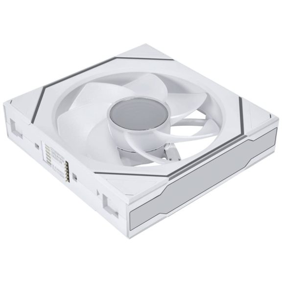 Lian Li UNI FAN SL-INF Wireless 120 ventilátor szett, 3 db, vezeték nélküli, fordított lapátos, fehér - 12RSLIN1W3W