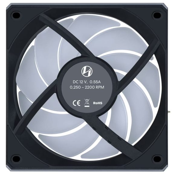 Lian Li UNI FAN CL 120 Wireless ventilátor, PWM, ARGB, fekete, 1db - 12CL1W1B