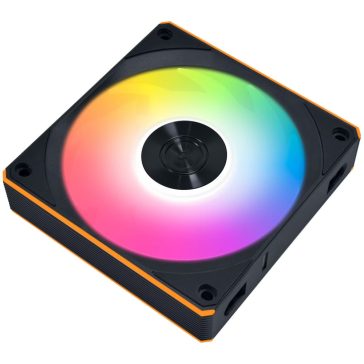   Lian Li UNI FAN CL 120 Wireless Reverse ventilátor, PWM, ARGB, 1db-os, fekete - 12RCL1W1B