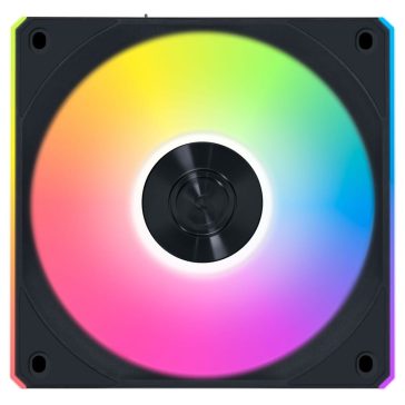   Lian Li UNI FAN CL 120 Wireless Reverse ventilátor, PWM, ARGB, 1db-os, fekete - 12RCL1W1B