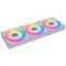 Lian Li UNI FAN CL 120 Wireless Reverse ventilátor szett, PWM, ARGB, vezérlővel, fehér - 12RCL1W3W