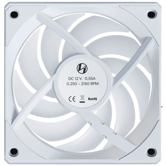 Lian Li UNI FAN CL 120 Wireless Reverse ventilátor szett, PWM, ARGB, vezérlővel, fehér - 12RCL1W3W