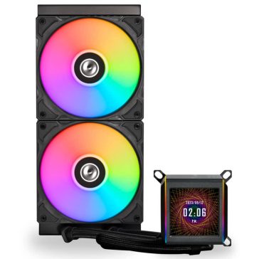   Lian Li GALAHAD II LCD 280mm AIO vízhűtés, IPS kijelző, ARGB, fekete - GA2ALCD28B