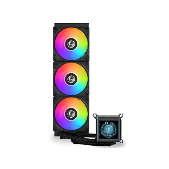 Processzor hűtő AIO Lian Li GALAHAD II LCD 36cm Fekete