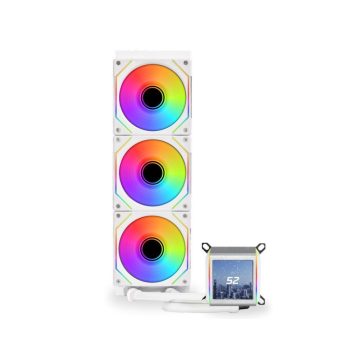   Processzor hűtő AIO Lian Li GALAHAD II LCD SL-INF ARGB 36cm Fehér