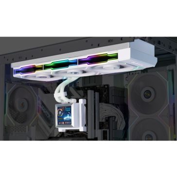 Processzor hűtő AIO Lian Li HydroShift LCD 360S fehér