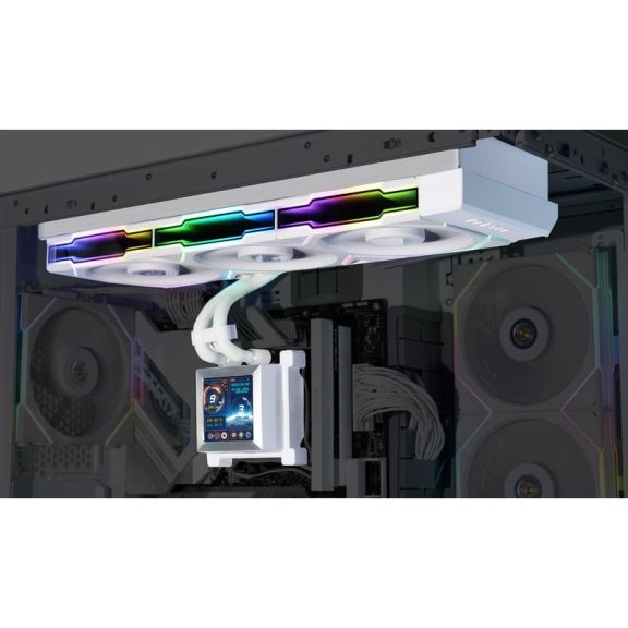 Processzor hűtő AIO Lian Li HydroShift LCD 360S fehér