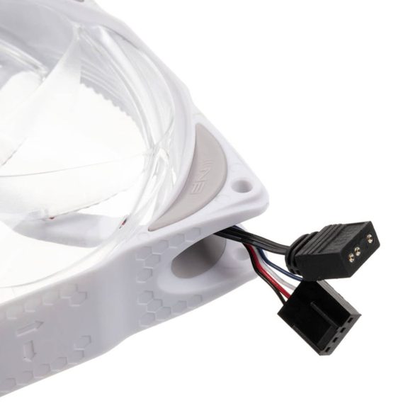 Noiseblocker NB-eLoop X B12-P ARGB házventilátor, 120mm, PWM, fehér