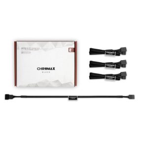   Ventilátor kiegészítő NA-SEC1 chromax.black 3pin/4pin hosszabbító 30cm
