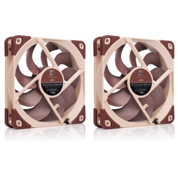  Noctua NF-A12x25 G2 PWM Sx2-PP ventilátor szett, 12 cm, next-gen kialakítás, zajoptimalizált fordulatszám-eltolás, barna - NF-A12X25-G2-PWM-SX2-PP