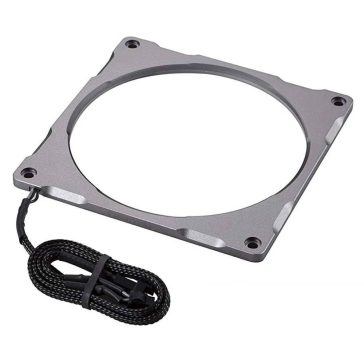   Phanteks Halos Lux ventilátor keret, 140mm, RGB, alumínium, szürke - PH-FF140RGBA_AG01