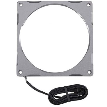   Phanteks Halos Lux ventilátor keret, 140mm, RGB, alumínium, szürke - PH-FF140RGBA_AG01