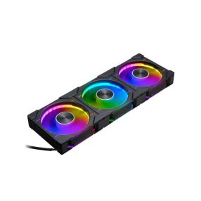   Ventilátor PHANTEKS  D30 PWM Regular Airflow D-RGB L 12cm, 3 darabos szett,  Fekete
