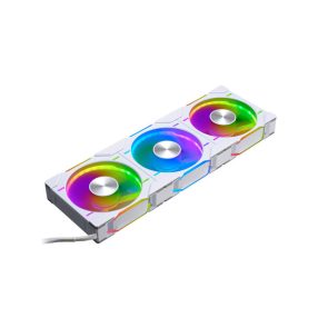   Ventilátor PHANTEKS  D30 PWM Regular Airflow D-RGB L 12cm, 3 darabos szett,  Fehér