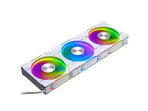 Ventilátor PHANTEKS  D30 PWM Regular Airflow D-RGB L 12cm, 3 darabos szett,  Fehér