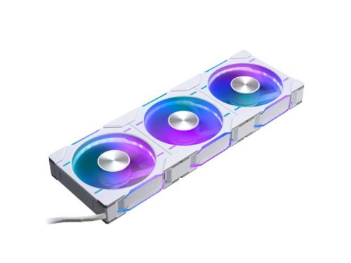 Ventilátor PHANTEKS  D30 PWM reverse Airflow D-RGB L 12cm, 3 darabos Fehér