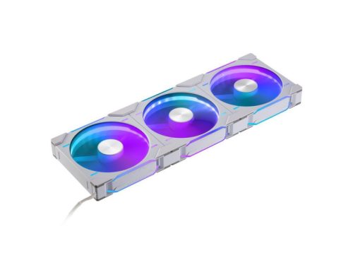 Ventilátor PHANTEKS D30 PWM Reverse Airflow D-RGB- 140mm 3darabos szett, Fehér
