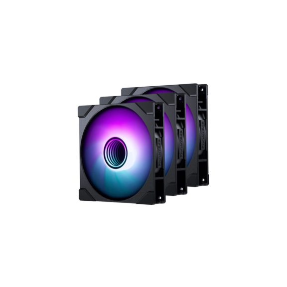 Phanteks M25G2-140 házhventilátor szett, 140mm, PWM, D-RGB, Linq6, 3 db, fekete, retail
