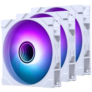   Phanteks M25G2-140 házhventilátor szett, 140mm, PWM, D-RGB, Linq6, 3 db, fehér, retail